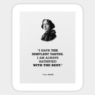 Oscar Wilde Inspiring Quote Sticker